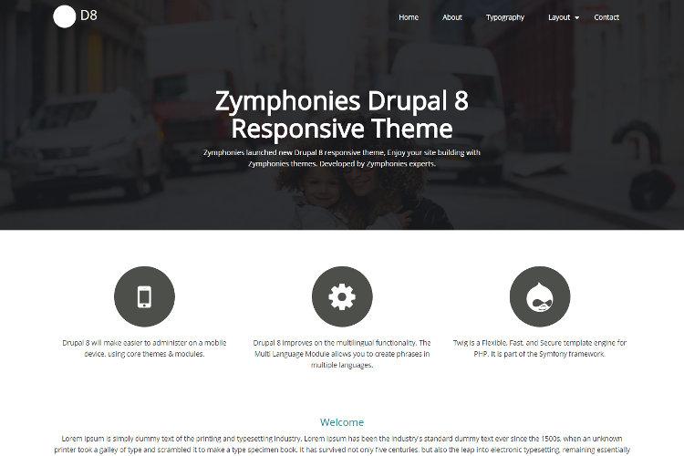 Drupal 10 Zymphonies Theme