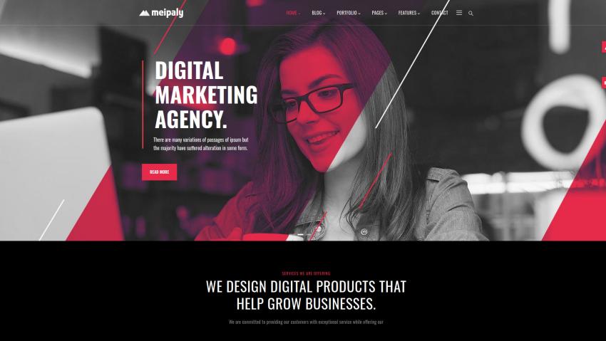 Meipaly - Digital Services Agency Drupal 10 Theme