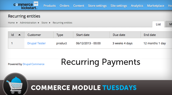 Drupal Commerce membership websites - Role-based products & recurring payments