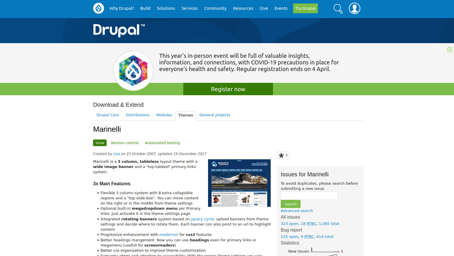 Drupal Marinelli Theme