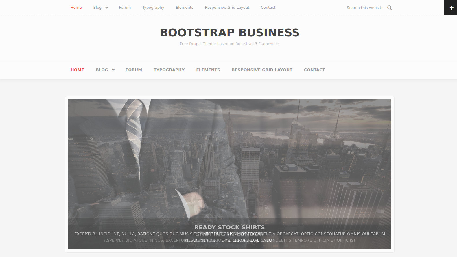 Bootstrap Business: A free Drupal theme based on the Bootstrap 3