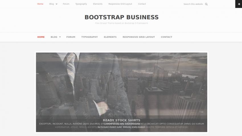 Bootstrap Business: A free Drupal theme based on the Bootstrap 3
