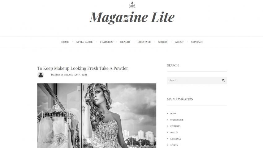 Magazine Lite: A free Bootstrap-based Drupal 9 theme