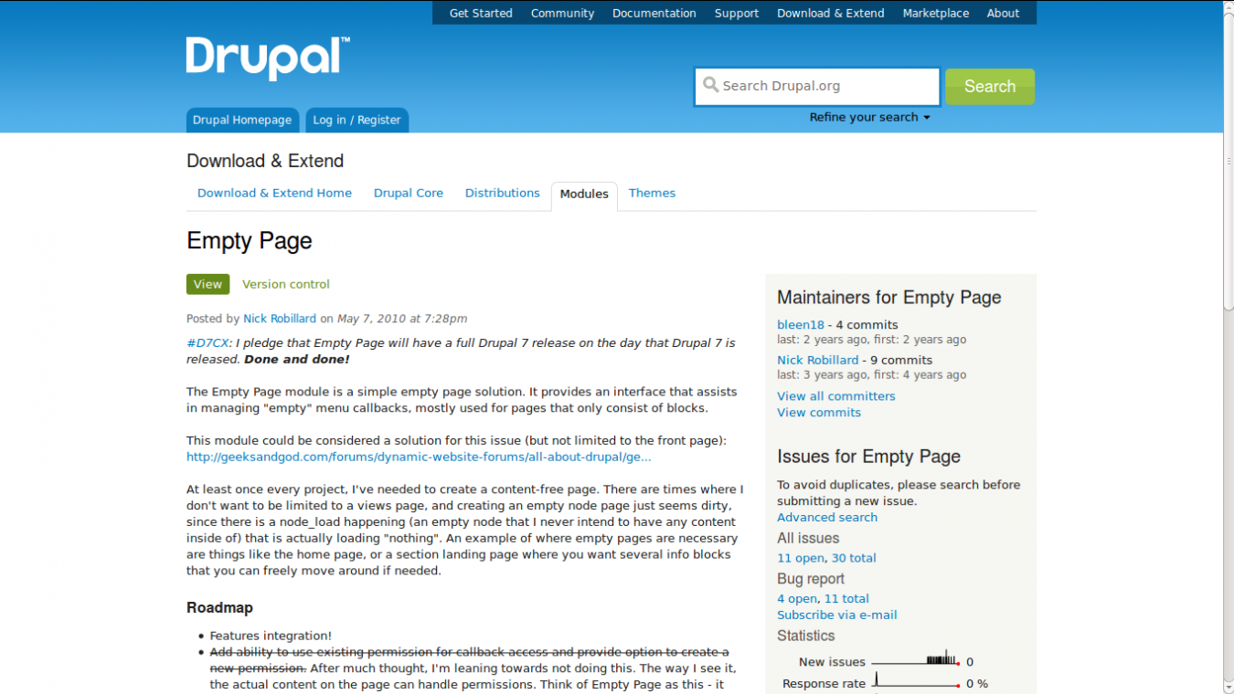 Use the Drupal module "Empty Page" for pages that only consist of blocks