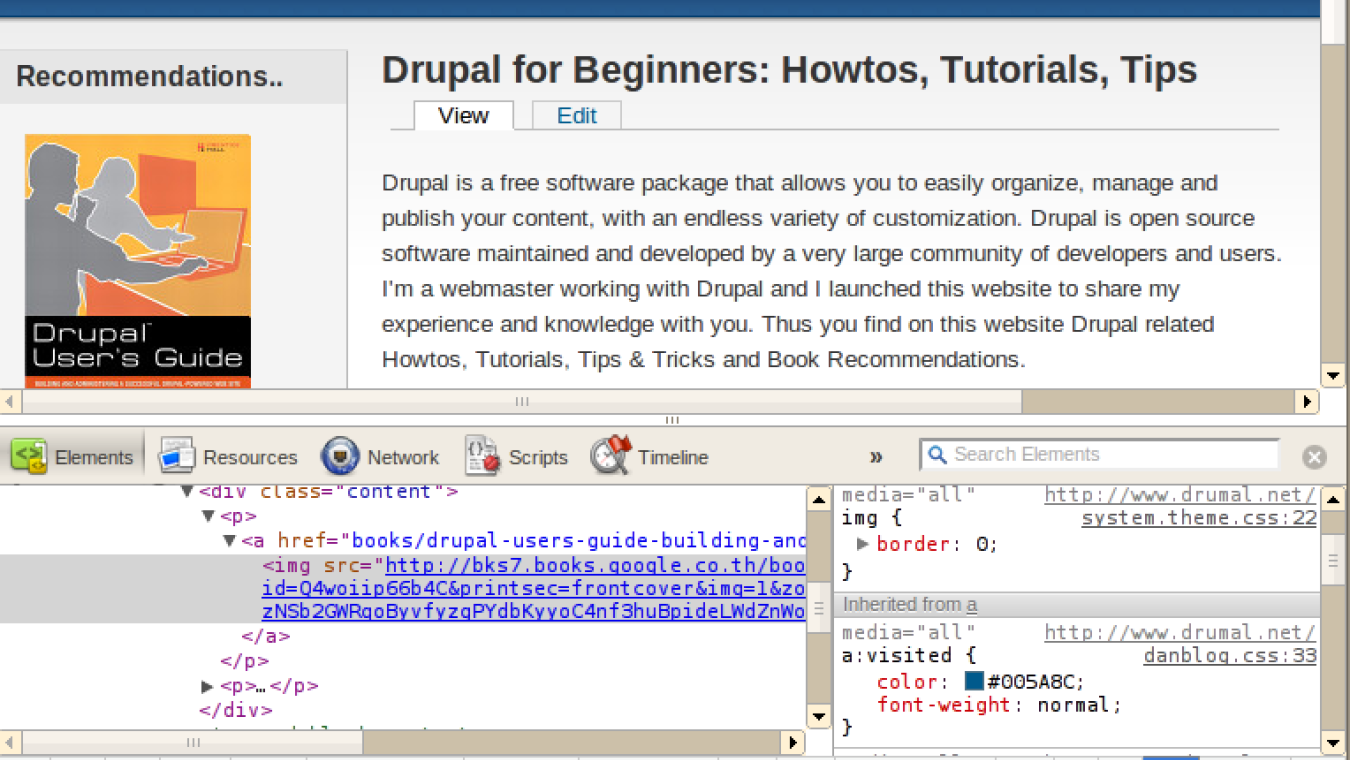 Use "Inspect Element" to troubleshoot potential Design/CSS problems 