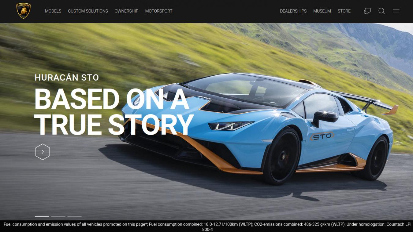 Lamborghini Drupal website