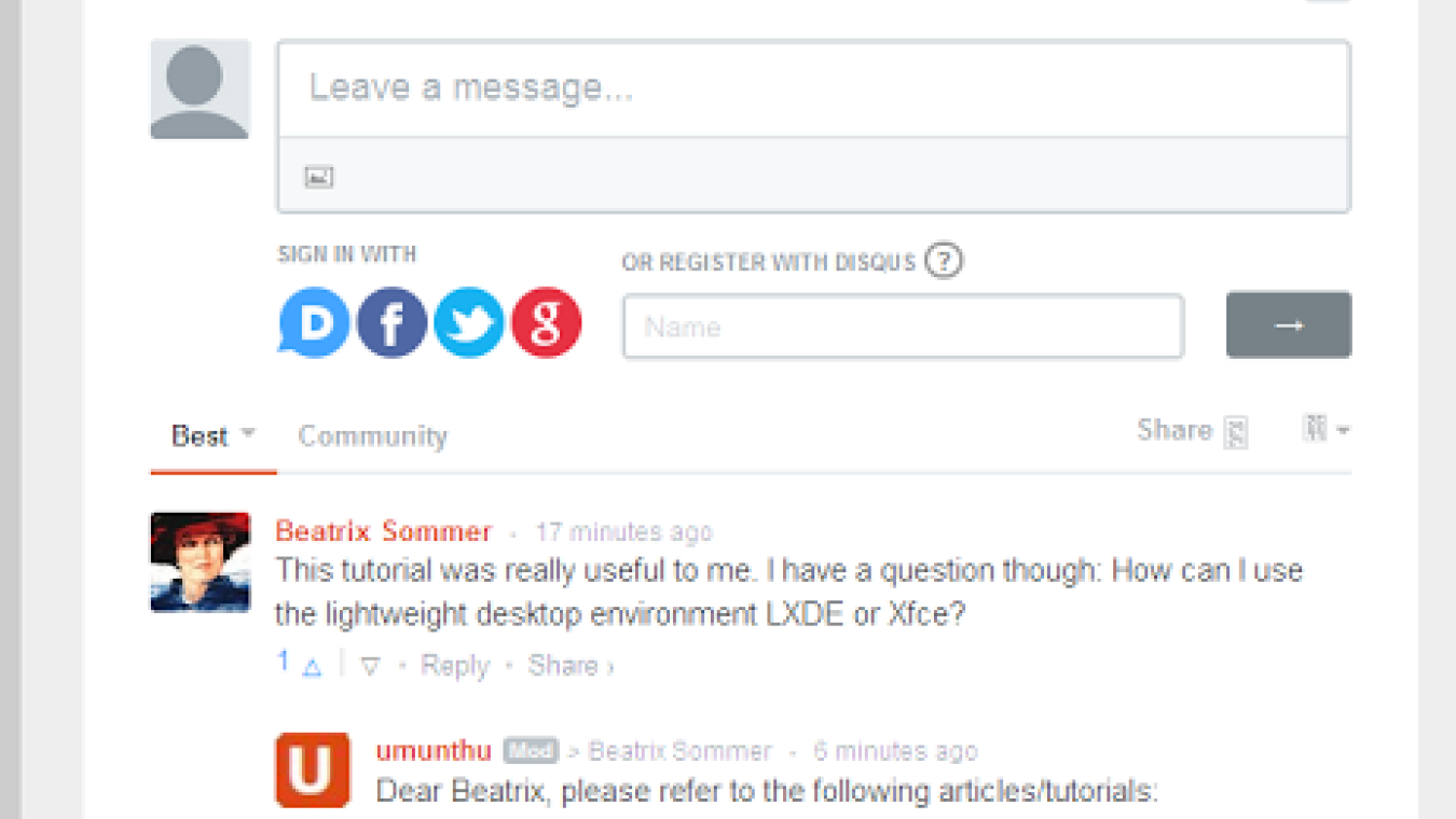 Use Disqus to build an active community