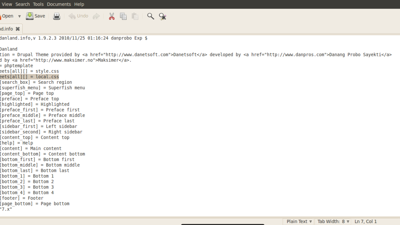 Don't use style.css for CSS modifications