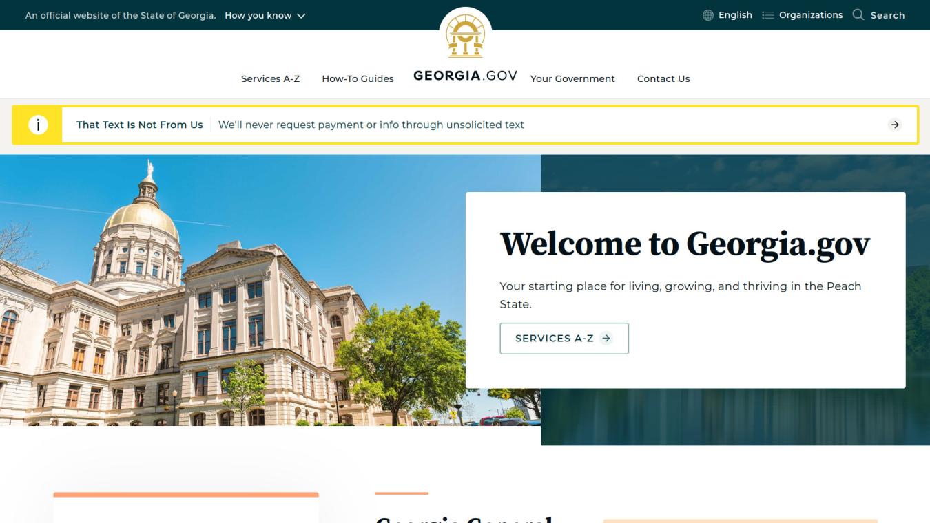 Georgia Drupal website