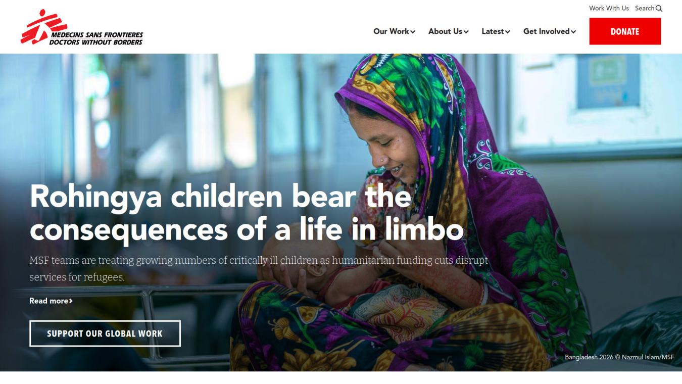 Doctors without Borders Drupal website