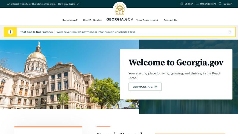 Georgia Drupal website